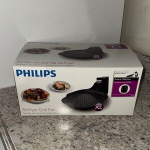 Philips XL Airfryer Grill Pan - Black - NWT